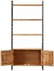 vidaXL Bücherregal 4 Ebenen 80x30x180 cm Massivholz Akazie 284420 Bild 3