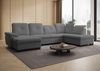 Ecksofa Mondo, Sofa mit Schlaffunktion und Bettkasten, Couch U-Form, Sofa Rechts, Chenille-Stoff WIND, 329 x 103 x 215 cm, Dunkelgrau Bild 3