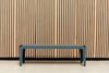 Bended bench / Outdoor Bank ohne Rückenlehne grau/blau Bild 2