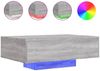 vidaXL Couchtisch mit LED-Leuchten Grau Sonoma 85x55x31 cm 836614 Bild 2