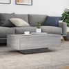 vidaXL Couchtisch mit LED-Leuchten Grau Sonoma 85x55x31 cm 836614 Bild 4
