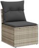 vidaXL Garten-Sofa-Set mit Kissen 9 pcs Hellgrau und Dunkelgrau 3357765 Bild 5