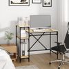 vidaXL Schreibtisch mit Regal Sonoma-Eiche 105x50x90 cm Holzwerkstoff 826715 Bild 3