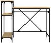 vidaXL Schreibtisch mit Regal Sonoma-Eiche 105x50x90 cm Holzwerkstoff 826715 Bild 5