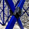 Klappzelt 2x2m: Stahl 45mm, 100% Wasserdicht - ohne 3 Wänden - Blau Bild 2