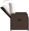 Polyrattan Gartenmöbel Set 6 Personen Tisch Stühle Hochlehner Sitzkissen Grau Bild 5