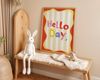 Poster Kinderzimmer · Hello Day Schriftzug · Fröhliches Spruchposter in bunten Farben · Gute-Laune-Deko für Kinder · Dekoprint ohne Rahmen - 20x25cm Bild 2