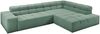 KAWOLA Sofa NEVADA Ecksofa Feincord grün Recamiere rechts 70 x 215 x 319 cm Bild 3