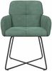 vidaXL Esszimmerstühle 2 pcs Samt (V) Meergrün 59 x 56,5 x 86 cm 42034302 Bild 3