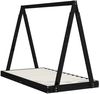 vidaXL Kinderbett Schwarz 80x160 cm Massivholz Kiefer 834530 Bild 3
