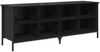 vidaXL Schuhschrank mit Regal Schwarz Eichen-Optik 131 x 35 x 50 cm 881312 Bild 2