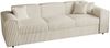 Mirjan24 'Santos' Schlafsofa, Cord, Beige, 79 x 88 x 252 cm Bild 2