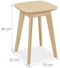 Relaxdays Esszimmerhocker aus Bambus Bild 4
