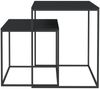 Couchtisch-Set, Sofatisch 2-tlg. Holzwerkstoff und Metall Bild 3