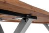 Esstisch Baumkante Akazie natur 140 (220) x 90 cm X-Gestell silber mit Ansteckplatten CALI 150443159 Bild 5