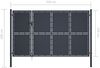 vidaXL Gartentor aus Stahl 350 x 150 cm Anthrazit 144538 Bild 5