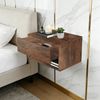 JEOBEST Nachttisch Schwebender Nachttisch, Nachtschrank Wandmontage, Seitentisch Regale, (2-St, Hängeschrank) offenes Regal + Schublade, Platzsparendes Bild 3
