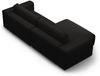 Micadoni Ecksofa Victor 3-Sitzer Links Strukturierter Stoff Schwarz Bild 4
