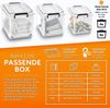 tillvex® Aufbewahrungsboxen mit Deckel 6er Set - 27L, lebensmittelecht | Kunststoff Boxen Set stapelbar | Aufbewahrung Ordnungssystem Box groß | Aufbewahrungsbox Kleiderboxen transparent 100% Neumaterial Bild 4