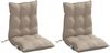 vidaXL Niedriglehner-Auflagen 2 Stk. Taupe Oxford-Gewebe 377695 Bild 3