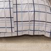 MTOnlinehandel Bettwäsche Maritime Käptn Karo, 100 % Baumwolle in Biber/ Flanell, weiß blau grau, Biber, 3 teilig, kariertes Design in Blautönen, ideal auch als Partnerbettwäsche Bild 2