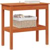 vidaXL Konsolentisch Wachsbraun 80 x 40 x 75 cm Massives Kiefernholz 858220 Bild 3