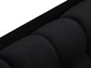 Micadoni Ecksofa Mamaia 5-Sitzer Links Samt Bluvel Schwarz schwarze Beine Bild 4