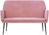 vidaXL Sitzbank Rosa 108x79x79 cm Samt 351385 Bild 3