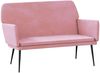 vidaXL Sitzbank Rosa 108x79x79 cm Samt 351385 Bild 2