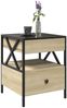 vidaXL Couchtisch mit Infinity-LED Sonoma-Eiche 40x40x51 cm 847718 Bild 5