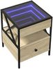 vidaXL Couchtisch mit Infinity-LED Sonoma-Eiche 40x40x51 cm 847718 Bild 3