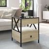 vidaXL Couchtisch mit Infinity-LED Sonoma-Eiche 40x40x51 cm 847718 Bild 4