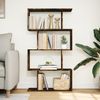 vidaXL Raumteiler-Bücherregal 4 Böden Räuchereiche 70x24x129 cm 858106 Bild 3
