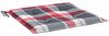 vidaXL Gartenstuhl-Kissen 4Stk. Rot Karomuster 50x50x4cm Oxford-Gewebe 314069 Bild 5