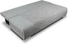 Schlafsofa Naki - Sofa mit Schlaffunktion und Bettkasten, Bettsofa, Couch (Grau + Schwarz (Alova 36 + Berlin 02)) Bild 3