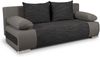 Schlafsofa Naki - Sofa mit Schlaffunktion und Bettkasten, Bettsofa, Couch (Grau + Schwarz (Alova 36 + Berlin 02)) Bild 2