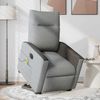 vidaXL Elektrischer Massagesessel mit Aufstehhilfe Hellgrau Stoff 3324073 Bild 4