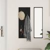 vidaXL Wandmontierter nachttisch Schwarz Eichen-Optik 30 x 1,5 x 80 cm 874468 Bild 4