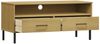 vidaXL TV-Schrank OSLO mit Metallbeinen Braun Massivholz Kiefer [351024] Bild 5