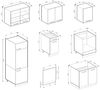 Küchenzeile R-Line Weiß/Anthrazit 300 cm J-Shape, AP Marmor Vicco Bild 3