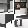 Küchenzeile R-Line Weiß/Anthrazit 300 cm J-Shape, AP Marmor Vicco Bild 5