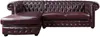 Vente-unique - Chesterfield Ecksofa - Ecke Links - Büffelleder - Rotbraun - BRENTON Bild 4