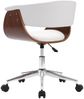 vidaXL Drehbare Esszimmerstühle 4 Stk. Weiß Kunstleder [3054876] Bild 4