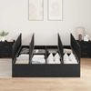 vidaXL Aufbewahrungsbettgestell Schwarz Eichen-Optik 140 x 200 cm 3335374 Bild 3