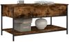 vidaXL Couchtisch Räuchereiche 100x50x50 cm Holzwerkstoff und Metall 845348 Bild 4