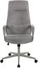 Chefsessel >Marinus< ergonomisch, Wippmechanik, grau, Webstoff - 64x111x64cm (BxHxT) Bild 2