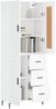 vidaXL Highboard Weiß 69,5x34x180 cm Holzwerkstoff 3200017 Bild 3