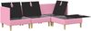 vidaXL Modular Sofa Set mit Stauraum 4 pcs Rosa Stoff 3413725 Bild 4