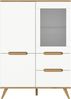 Highboard Hygge in weiß und Eiche 100 x 140 cm Bild 2