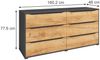 Kommode Ruben Goldkraft Eiche 48 x 77.6 cm mit Schubladen Vicco Bild 3